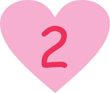 Heart with Number 2