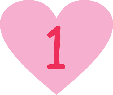 Heart with Number 1